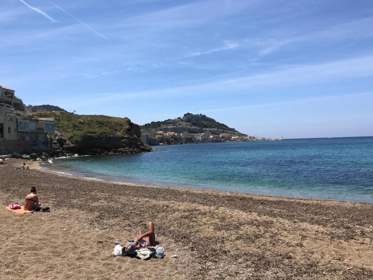 Le Cabanon Bleu Sur La Plage Marsiglia Esterno foto